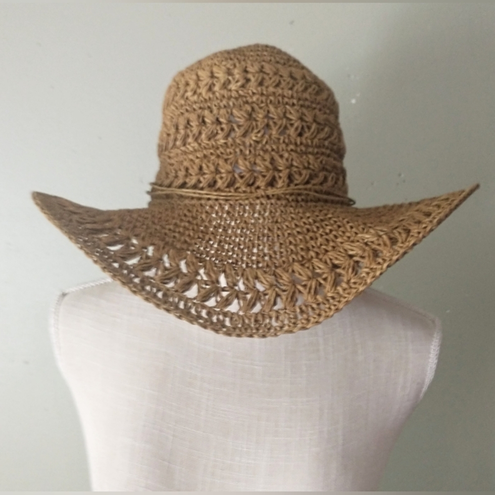 Scala "Pronto Toyota" Woven Hat in Chocolate Brown - 100% Paper, Packable